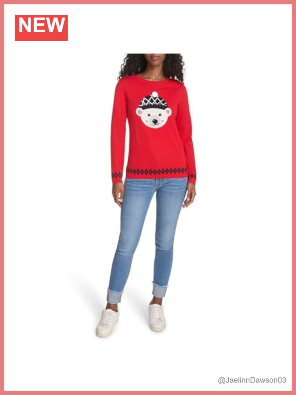 Tommy Hilfiger Women's Crewneck Long Sleeve Cotton Pullover Sweater
